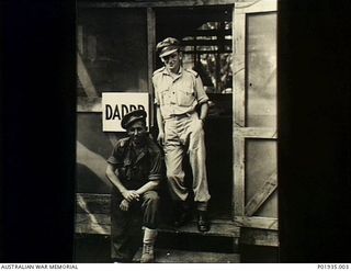 Bougainville, Solomon Islands. 1945. B2/472 (field service number (Hugh Matthew McInnes, film cameraman (cinematographer) of the Department of Information, attached to the Australian Army as an ..