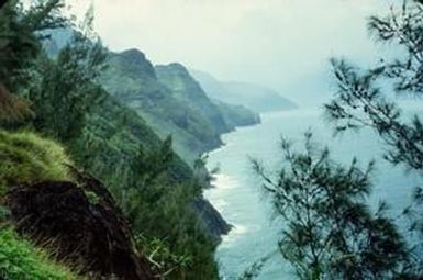 [Cliffs of Na Pali Coast on Kauai]