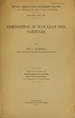 Composition of Hawaiian soil particles