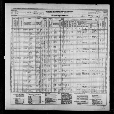 1940 Census Population Schedules - Hawaii - Maui County - ED 5-42