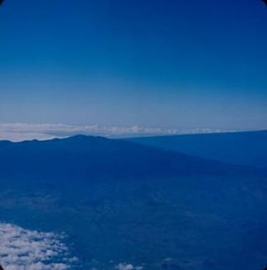 [Aerial view of mountain on island of Hawaii, United States]