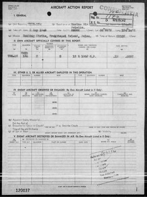 VMTB-134 - ACA reps nos 66-72 - Bombing & strafing targets in the Palau Is on 5/2 & 3/45