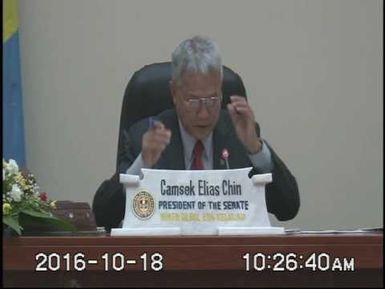 10th day 16th Regular Session of The Senate, 9th OEK ~ October 18, 2016