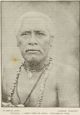 Mataafa, a great chief of Samoa