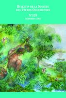 Bulletin de la Société des Études Océaniennes numéro 329