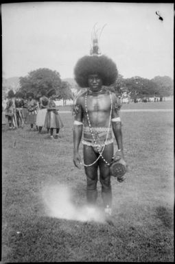Decorated Papuan man, Papua, ca. 1923 / Sarah Chinnery