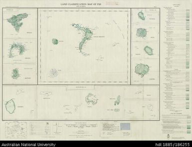 Fiji, Land Classification Map of Fiji, Part of Lau Group,  Sheet 8, 1961, 1:126 720