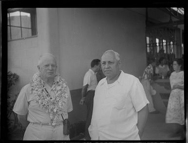 Mr R Robson and Mr [Wardaren?], Tahiti