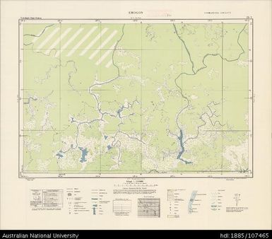 Indonesia, Western New Guinea, Emogon, Series: Nederlands-Nieuw-Guinea, Sheet 23-V, 1956, 1:100 000