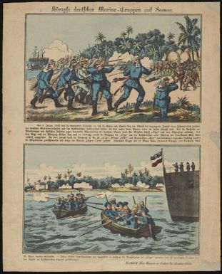 Kampfe deutscher Marine-Truppen auf Samoa / [picture]