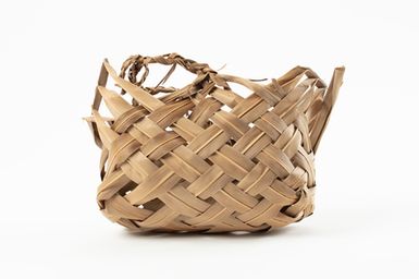 Coconut leaf food basket