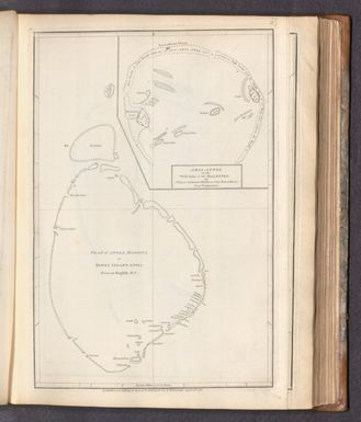 Aria Attol on the West Side of the Maldives (with) Plan of Atoll Maldiva of Kings Island Atoll