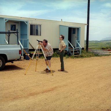 MOD-OA4 WIND TURBINE PERSONNEL IN KAHUKU OAHU HAWAII