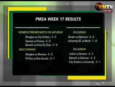 PMSA WEEK 17 RESULTS