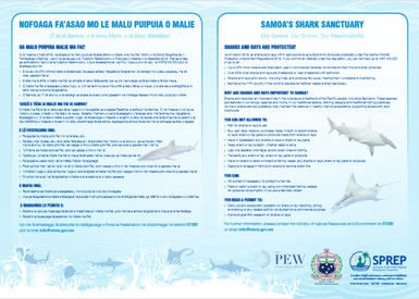 Samoa's shark sanctuary/ Nofoaga fa'asao mo le malu puipuia o malie.