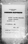 Patrol Reports. Eastern Highlands District, Kainantu, 1970 - 1971