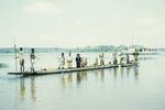 Lake Murray canoe, Heduru in background, [Papua New Guinea], c1958