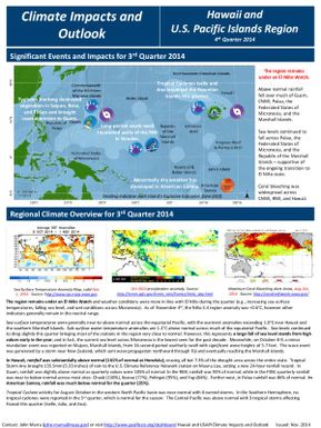 Climate impacts and outlook - Regional Climate Overview 3rd quarter