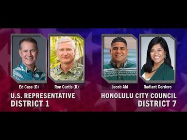 Election 2020 | U.S. Rep. District 1 | Hon. City Council District 7 | INSIGHTS ON PBS HAWAIʻI