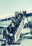 Territory sport team flying overseas for international games, [Port Moresby, Papua New Guinea], Feb 1963