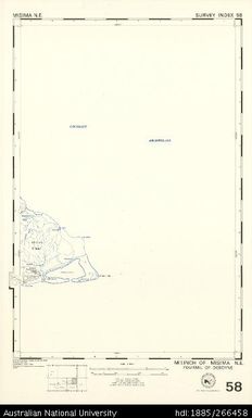 Papua New Guinea, Misima NE, Survey Index 58, 1:50 000, 1973
