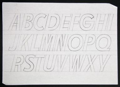 Churchward Legible Bold Condensed Italic Sketch