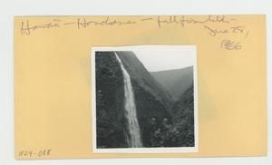 [Waterfall view from Honokane ditch in Hawaii, envelope IE24-088]