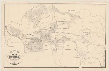 Nouvelle-Caledonie : plan de Noumea / dresse par E. Barthes, Architecte-voyer, sous la direction de Ch. Loupias, Maire ; G. De Bechade, editeur