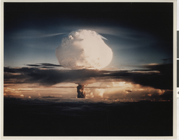 Mushroom cloud of the "Ivy Mike" nuclear test: photographic print
