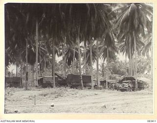 AITAPE AREA, NEW GUINEA, 1944-11-12. THE COMMENCEMENT OF THE ESTABLISHMENT OF 135 BRIGADE WORKSHOP IN ITS NEW LOCATION