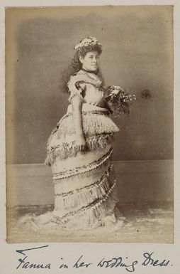 Fanua in her wedding dress