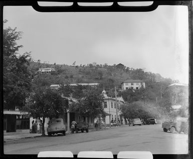 View up the street, towards the Post Office, Port Moresby, Papua New Guinea