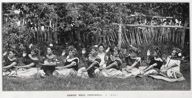 Samoan girls performing a 'siva'