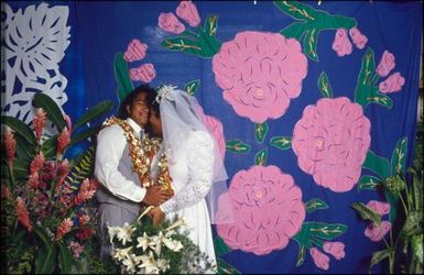 Bride and groom, Rarotongan wedding