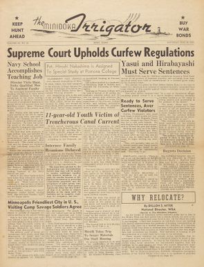 Minidoka Irrigator Vol. III No. 18 (June 26, 1943)