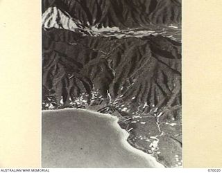 PORT MORESBY, NEW GUINEA. 1944-01-18. PORTION OF AN OPERATIONAL MAP OF THE DUMPU - MADANG AREA CONSTRUCTED AT HEADQUARTERS, NEW GUINEA FORCE, BY NX101188 LIEUTENANT H.A. KILBY, G.S.I. (T) SHOWING ..