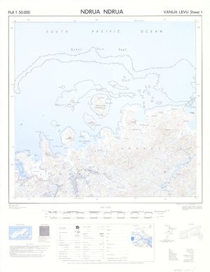 Fiji 1:50,000: Ndrua Ndrua (Sheet Vanua Levu 1)