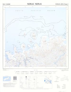 Fiji 1:50,000: Ndrua Ndrua (Sheet Vanua Levu 1)