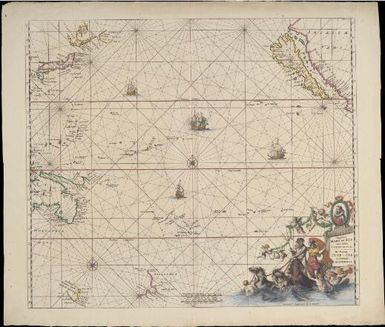 Magnum Mare del Zur cum insula California = [cartographic material] : De Goote Zuyd-Zee en't eylandt California / gedruckt't Amsterdam by L. Renard]