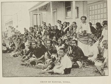 Group of natives, Tonga