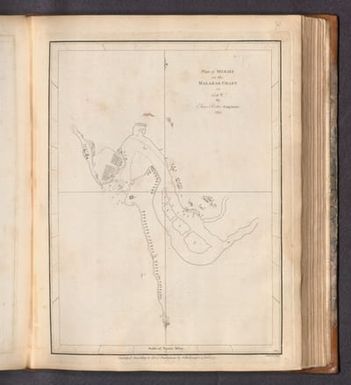 Plan of Merjee on the Malabar Coast by Elias Bates... 1725