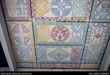 Vanuatu - Colourful ceiling tiles