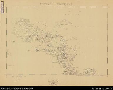 Papua New Guinea, Fourmil of Fergusson, Fourmil series, Sheet 51, 1959, 1:253 440