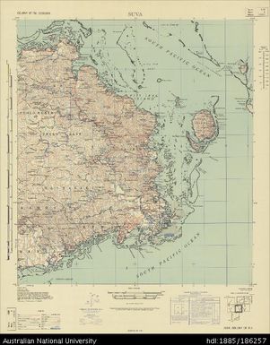 Fiji, Viti Levu (East), Suva, Series: X551, Sheet 5, 1959, 1:250 000