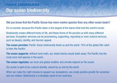 Pacific Conversation Card Series : Our Ocean Biodiversity