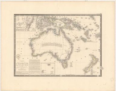 Carte de l'Australie (partie sud-ouest de l'Océanie (T259/1 (copy 1))