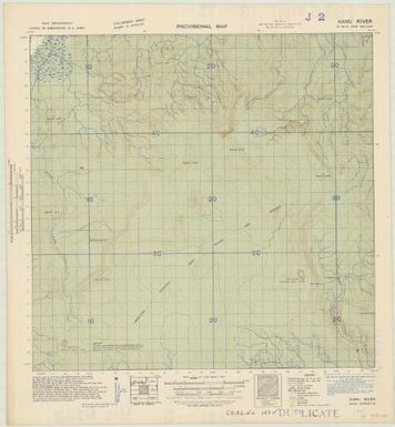 New Britain, provisional map (Kanu River)