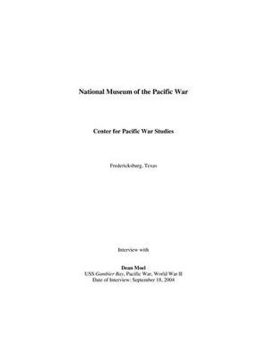 Oral History Interview with Dean Moel, September 18, 2004