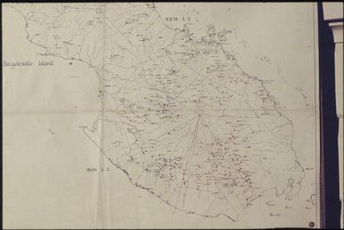 Map of the south of Bougainville Island, Papua New Guinea / Terence and Margaret Spencer