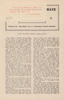 Bully Hayes the pirate : true history of the South Seas buccaneer / written for "The Mail" by A.T. Saunders.